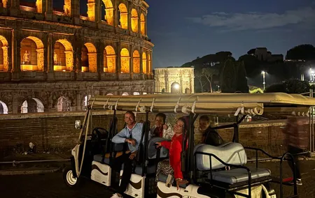 Private Night Golf Cart Tour in Rome