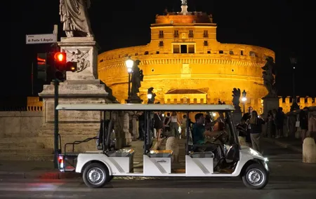 Nocturnal Rome Golf Cart / E-Calessino Tour