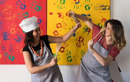 Kids Pasta & Tiramisu Cooking Class with a View in Rome