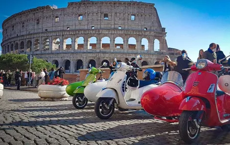 Afternoon Vespa Sidecar Tour in Rome with Gourmet Gelato stop
