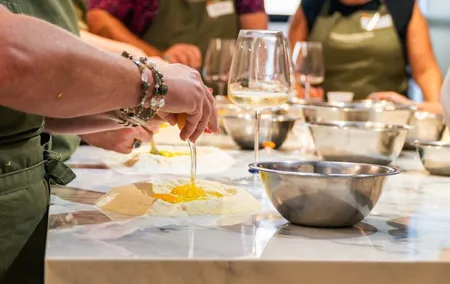 Pasta and Tiramisu Making Class with Fine Italian Wine in Rome