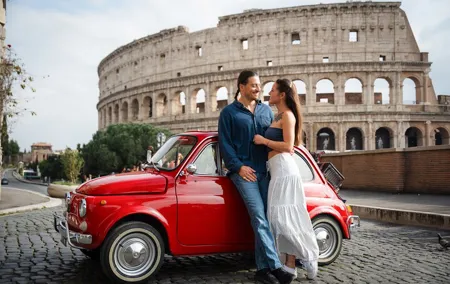 Fiat 500 Retro Car Tour with Professional Photoshoot