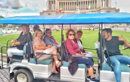 Rome WOW Golf Cart 4 Hour Tour with Artisan Gelato