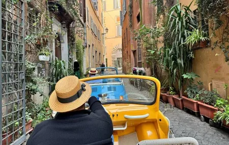 3-Hours Vintage Electric Private Driving Tour of Rome