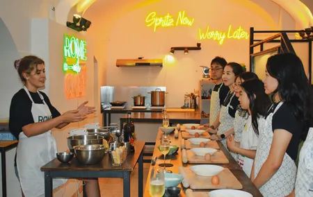 Pasta and Tiramisu Cooking Class Near the Colosseum