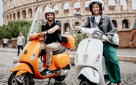Classic Rome Vespa Tour History Views and Fun