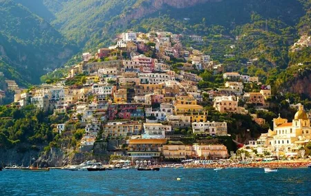 From Rome: Amalfi Coast, Positano & Amalfi by boat and train