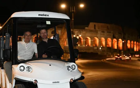 Rome- Golden Hour Golf Cart/E-Calessino Tour