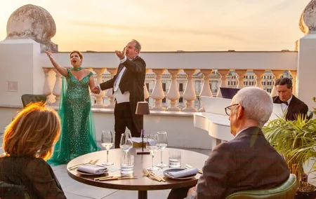 Rome: Rooftop Gourmet Dinner & Opera Performance