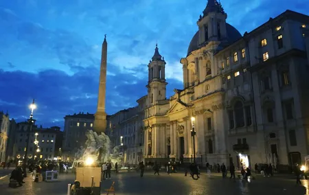 Rome at the Sunset; Navona, Trevi Fountain, Pantheon and more
