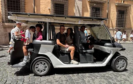 Golf Cart Private & Customizable tour of Rome & Colosseum (3/5h)