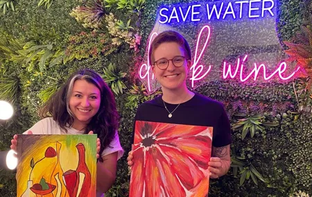Paint & Wine Experience in Piazza Navona