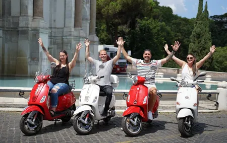Rome Vespa Tour with Tiramisu