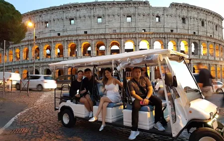 Rome by Night Private Golf Cart Tour-3 Hours