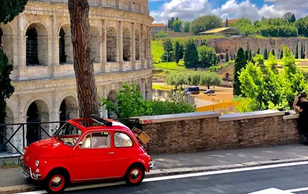 Private Fiat Vintage Tour in Rome