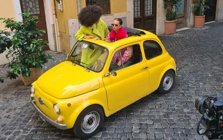 Classic Fiat 500 Rental in Rome