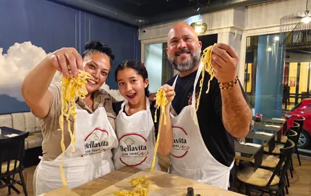 Rome: Pasta Fettuccine Ravioli and Tiramisu Cooking Class