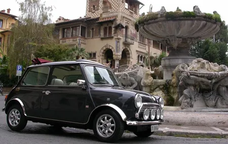 Best neighborhoods of Rome by Mini Cooper Classic Cabriolet