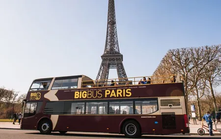 Big Bus Paris Hop on Hop Off 24 Hours Tour Ticket