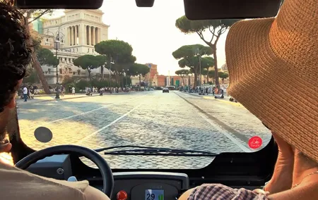 Rome Panoramic Golf Cart Tour with Private Guide