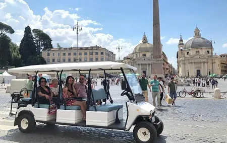 Private Golf Cart Tour in Rome-4 hours