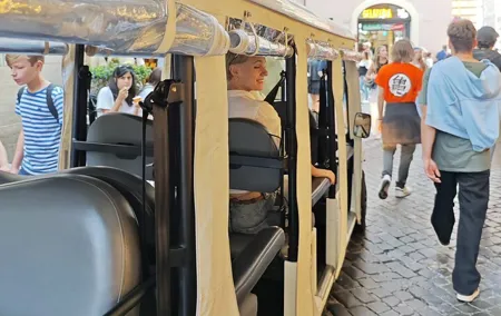 A Historic Golf Cart Experience in Rome