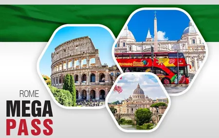 Rome MegaCombo Tickets Colosseum, Vatican & HoHo Bus