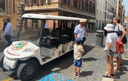 Rome: 3 Hours Private/Group Tour Golf cart with Gelato