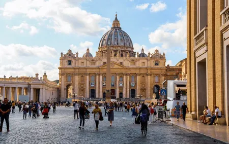 St Peter's Basilica, Papal Tombs Tour, optional Dome