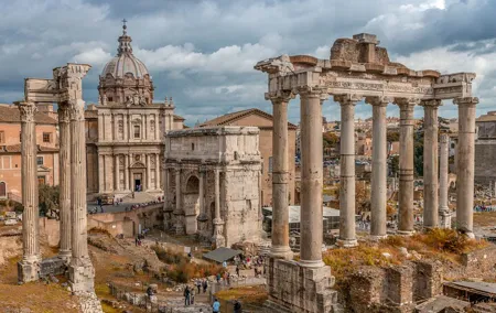 Roman Forum and Palatine Hill with Multimedia Video
