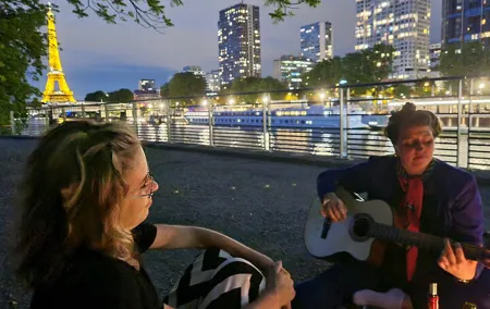 Sunset Picnic with View of Eiffel Tower and Live Music