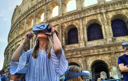 Colosseum Virtual Reality Outdoor Experience with Audioguide