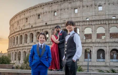 Personalized Photoshoot Outside the Colosseum
