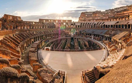 Exclusive Colosseum Gladiator's Arena with Roman Forum