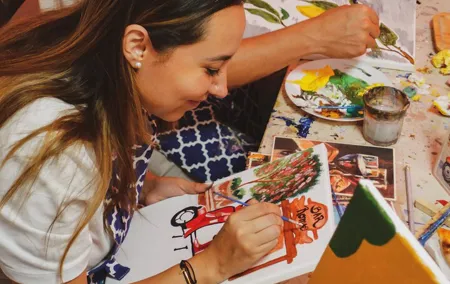 Italian Paint and Wine Experience, Tipsy art class in Rome