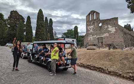 Private Appian Way (Appia Antica) Tour in Rome by Golf Cart