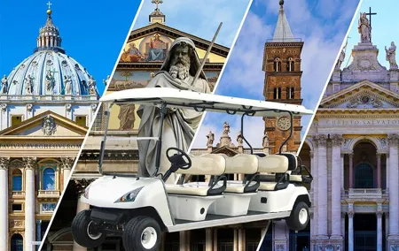 Papal Basilica's of Rome Guided Tour By Golf Cart
