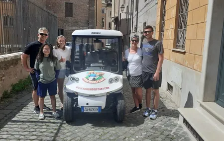 Enjoy Rome Full day tour in Golf Cart with Catacombs
