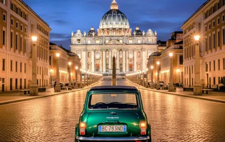 NIGHT TOUR THINK BIG, GO MINI! Rome in Mini Cooper Classic Cabrio