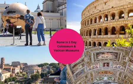 1-Day Rome: Vatican & Colosseum Tour