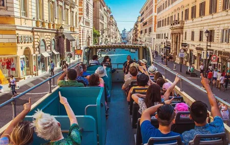 Rome City by Panoramic Bus and Colosseum Arena Visit in a day