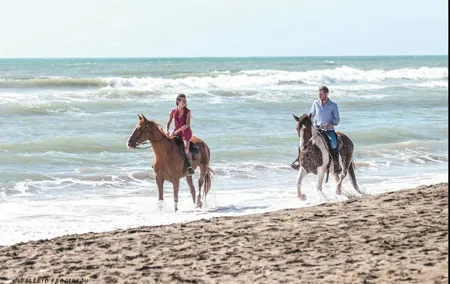 Rome: Horseback Riding on the Beach with aperitif