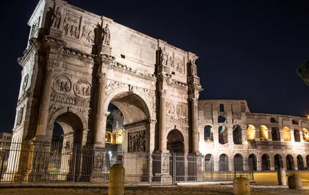 Colosseum & Ancient Rome by Night Guided Walking Tour