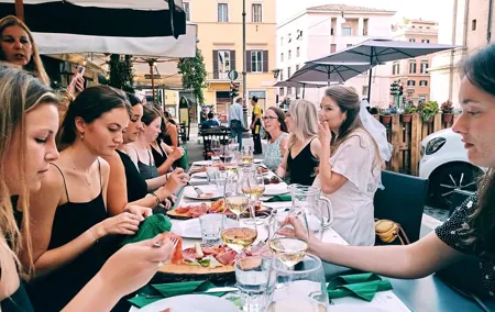 Bachelorette Party Wine and Food Tour in Rome