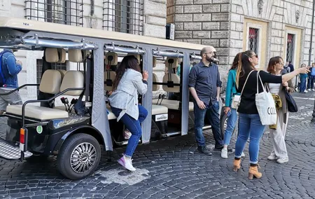 3-Hour Highlights Private Luxury Golf Cart Tour in Rome