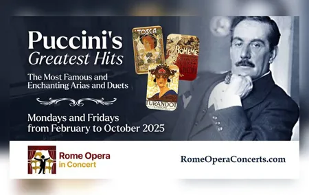 Rome: PUCCINI'S GREATEST HITS (Concert + Aperitif)