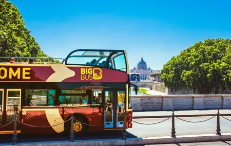 HopOn HopOff 1Day Rome Tour with Shuttle from/to Rome Airports