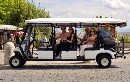 Rome Golf Cart Tour & Professional photoshoot