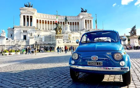 Tour of Rome Aboard a Vintage Fiat 500