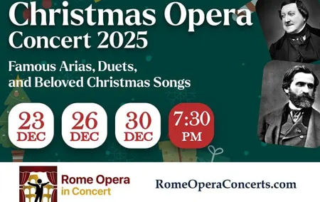 Rome: Xmas Opera Concert with Aperitif